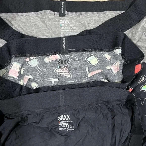 SAXX 3-PACK BOXER BRIEF MENS UNDERWEAR - ASSORTED COLORS & STYLES - SZ Large - Picture 3 of 7